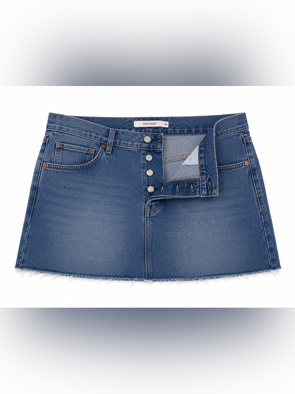 Levi's Light Blue Denim Skirt with Back Pocket